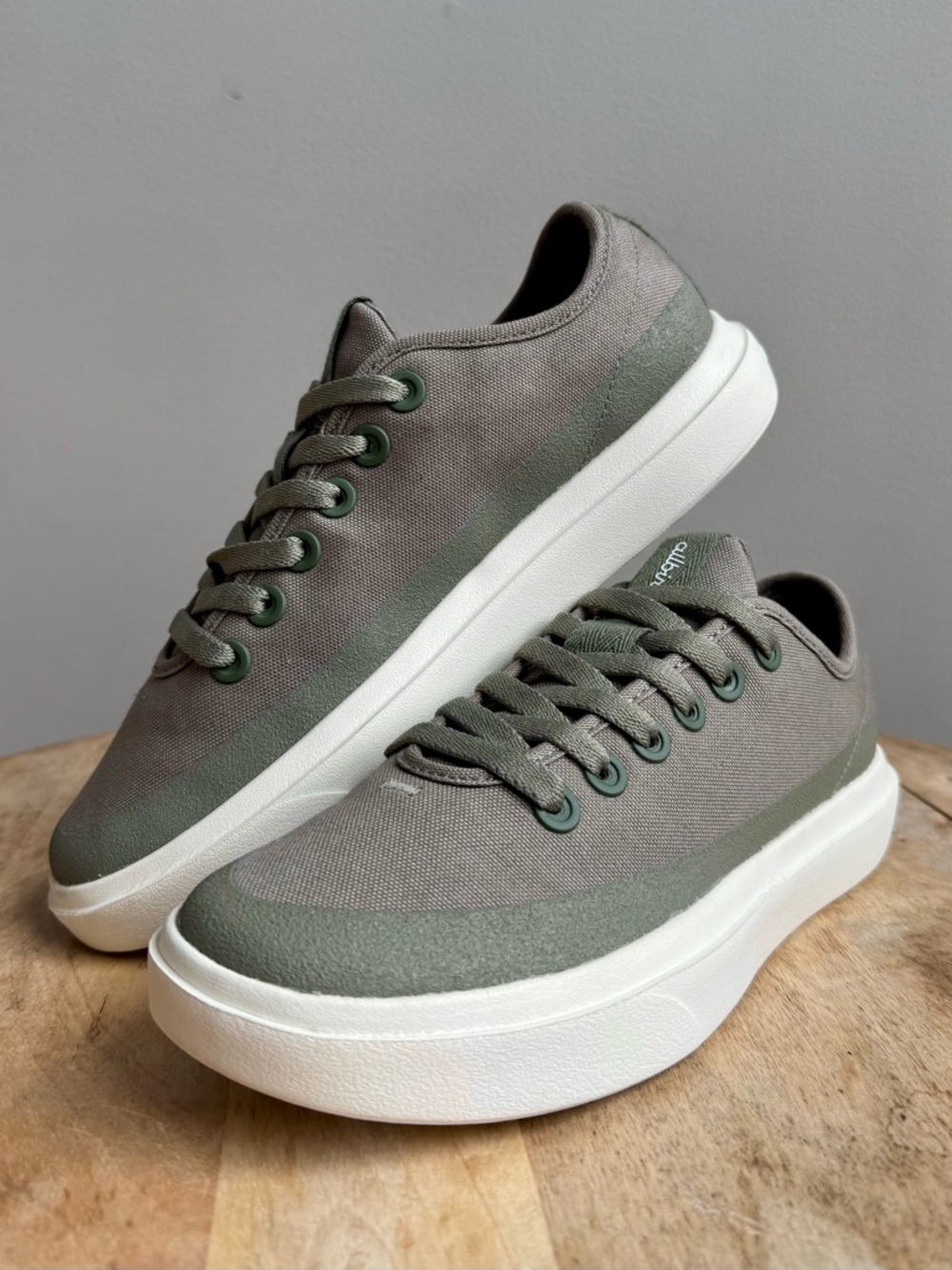 Allbirds Women's 8.5 Canvas Piper Rugged Green Sneakers Cotton Washable Shoes